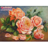  Ароматные розы Алмазная вышивка мозаика АЖ-1514