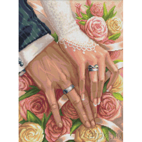  В день свадьбы Алмазная вышивка мозаика АЖ-1667