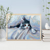  Кот под одеялом Алмазная вышивка мозаика АЖ-1680