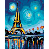  Звезды нал Парижем Раскраска картина по номерам на холсте RA195