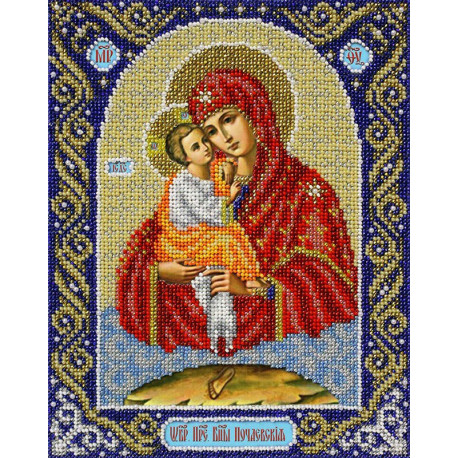  Св. Богородица Почаевская Набор для вышивания бисером Паутинка Б-1098