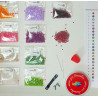  Нежные цветы Набор для вышивания бисером Color Kit VS002