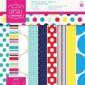 Spots & Stripes Brights Набор бумаги 30x30 для скрапбукинга, кардмейкинга Docrafts
