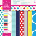 Spots & Stripes Brights Набор бумаги 15x15 для скрапбукинга, кардмейкинга Docrafts