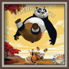 В рамке Кунфу панда Раскраска по номерам на холсте Hobbart HB3030014-Lite