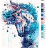 Раскладка Красочный конь Раскраска картина по номерам на холсте KTMK-486631