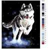 Раскладка Северный пес Раскраска картина по номерам на холсте KTMK-43914