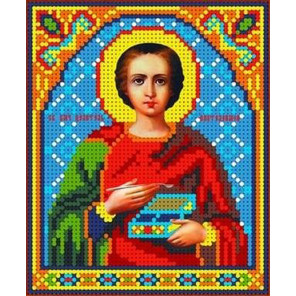 Святой Пантелеймон Набор для вышивки бисером Каролинка