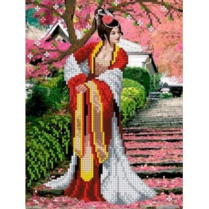 Японский сад Набор для вышивки бисером Каролинка