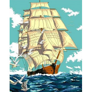 Попутный ветер Канва с рисунком для вышивки Каролинка