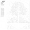 схема Дерево благополучия Раскраска картина по номерам на холсте
