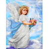 Ангел в облаках Канва с рисунком для вышивки бисером