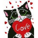 Мартовский кот Канва с рисунком для вышивки бисером