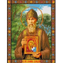 Святой Серафим Канва с рисунком для вышивки бисером