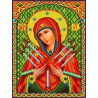 Богородица Семистрельная Канва с рисунком для вышивки бисером