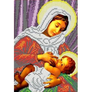 Богородица Кормящая Канва с рисунком для вышивки бисером