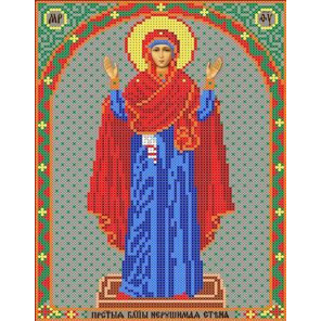 Богородица Нерушимая стена Канва с рисунком для вышивки бисером