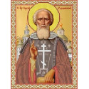 Святой Сергий Радонежский Канва с рисунком для вышивки бисером