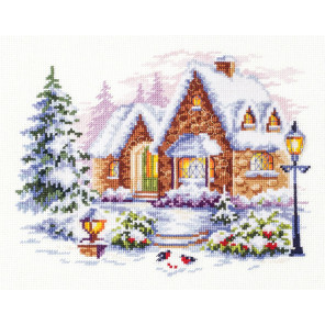  Зимний домик Набор для вышивания Чудесная игла 110-041
