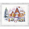 frame Зимний домик Набор для вышивания Чудесная игла