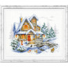 frame Зимний коттедж Набор для вышивания Чудесная игла