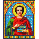Святой Пантелеймон Канва с рисунком для вышивки бисером