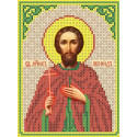 Святой Леонид Канва с рисунком для вышивки бисером