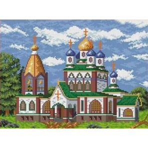 Церковь Канва с рисунком для вышивки бисером