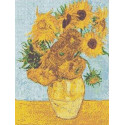 Ван Гог. Ваза с подсолнухами Канва с рисунком для вышивки бисером