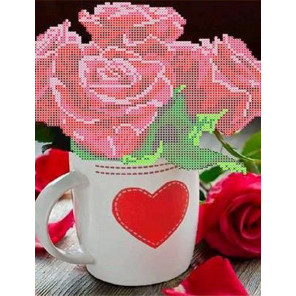 Розы для любимой Канва с рисунком для вышивки бисером