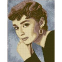 Одри Хепбер Канва с рисунком для вышивки бисером
