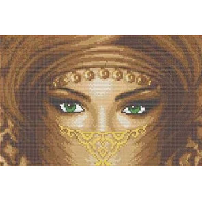 Восточные глаза Канва с рисунком для вышивки бисером