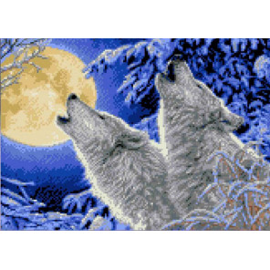 Лунная соната Канва с рисунком для вышивки бисером