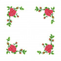 Розы Набор для вышивания салфетки Каролинка