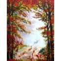 Осень в лесу Набор для вышивки бисером FeDi