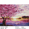 Количество цветов и сложность Сакура над рекой Алмазная вышивка мозаика Painting Diamond EF605