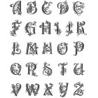 Алфавит латинский Штампы силиконовые прозрачные Набор для скрапбукинга, кардмейкинга Viva Decor