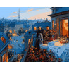  Нежность в Париже Раскраска картина по номерам на холсте ZX 21919