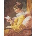 Девушка с книгой Набор для вышивания Bucilla