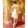  Балерина у станка Раскраска картина по номерам на холсте ZX 21509