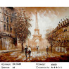 Количество цветов и сложность Прогулки по Парижу Раскраска картина по номерам на холсте ZX 21695