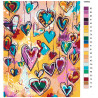Раскладка Влюбленность Раскраска картина по номерам на холсте KTMK-006952