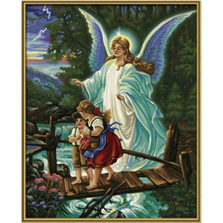 Ангел хранитель Раскраска по номерам акриловыми красками Schipper (Германия) Картина по цифрам
