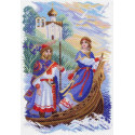 Князь Игорь и Ольга Канва с рисунком для вышивки Матренин посад