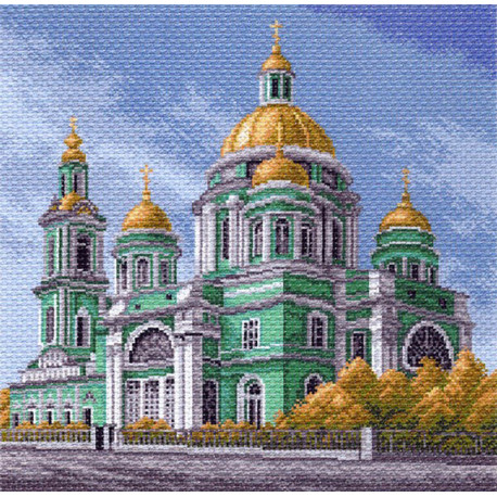 Елоховский собор в Москве Канва с рисунком для вышивки Матренин посад
