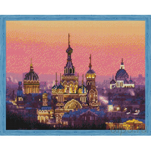  Вечерний Петербург Алмазная мозаика на подрамнике QA202994