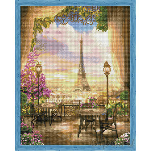  Кафе в Париже Алмазная мозаика на подрамнике QA202991