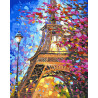 Весенние краски Парижа Раскраска картина по номерам на холсте ZX 20094