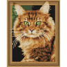  Рыжий кот Алмазная мозаика вышивка на подрамнике 3D КМ0091