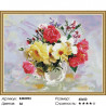 Количество цветов и сложность Розы в кувшинчике Алмазная мозаика вышивка на подрамнике КМ0093